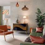 HOLLOW TIME Aparador de 2 Portas em Efeito Carvalho