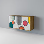 COOL STORY Aparador de 2 Portas em Efeito Carvalho