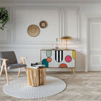 COOL STORY Aparador de 2 Portas em Efeito Carvalho