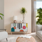 COOL STORY Aparador de 2 Portas em Efeito Carvalho