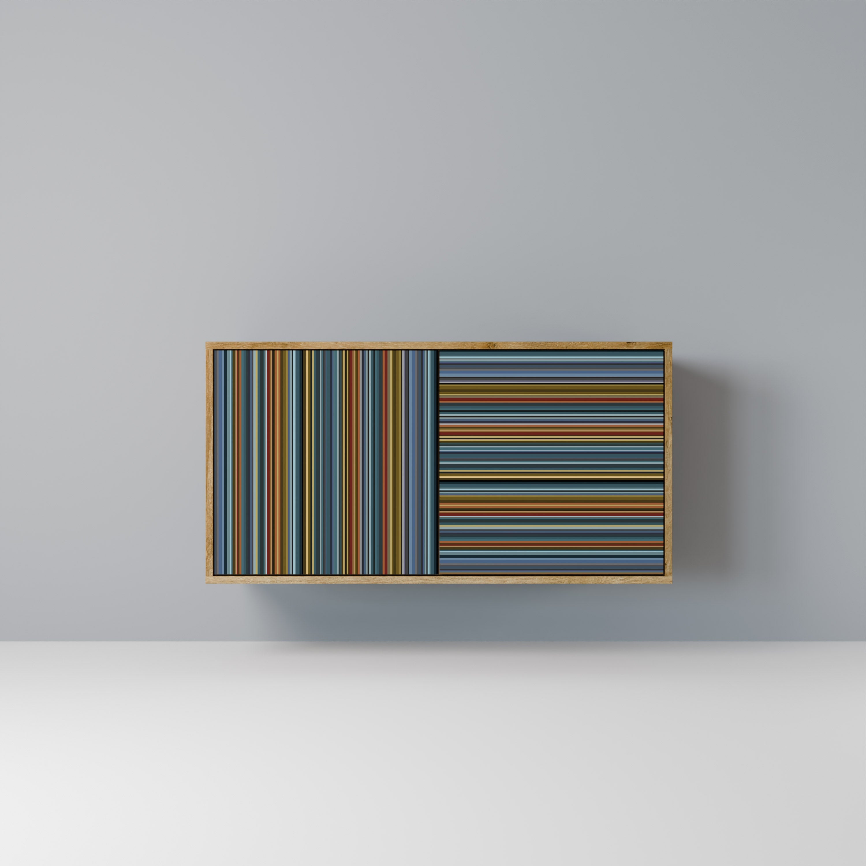 LINEOUT SPECTRUM Aparador de 2 Portas em Efeito Carvalho