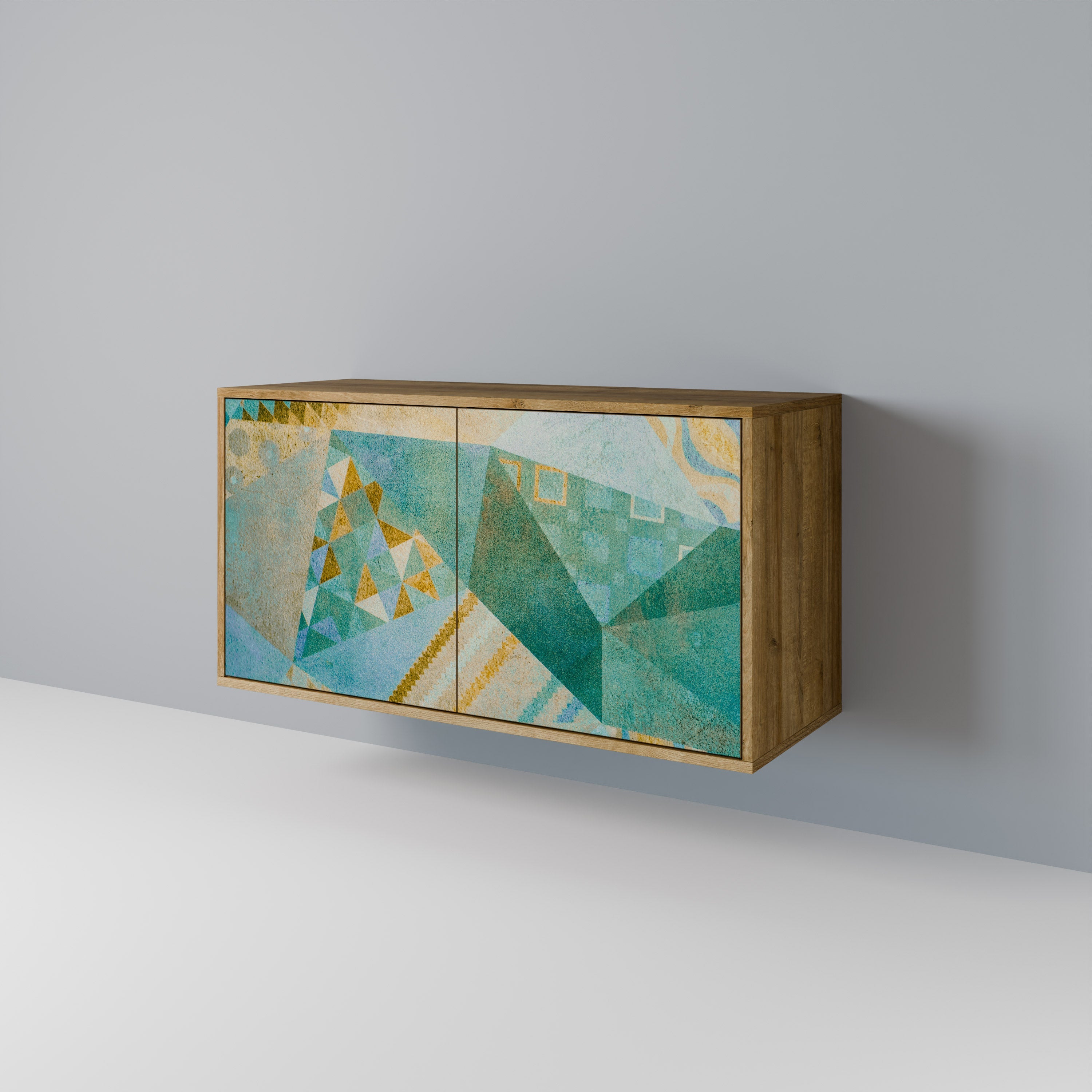 SPECTRUM SPLENDOR Aparador de 2 Portas em Efeito Carvalho