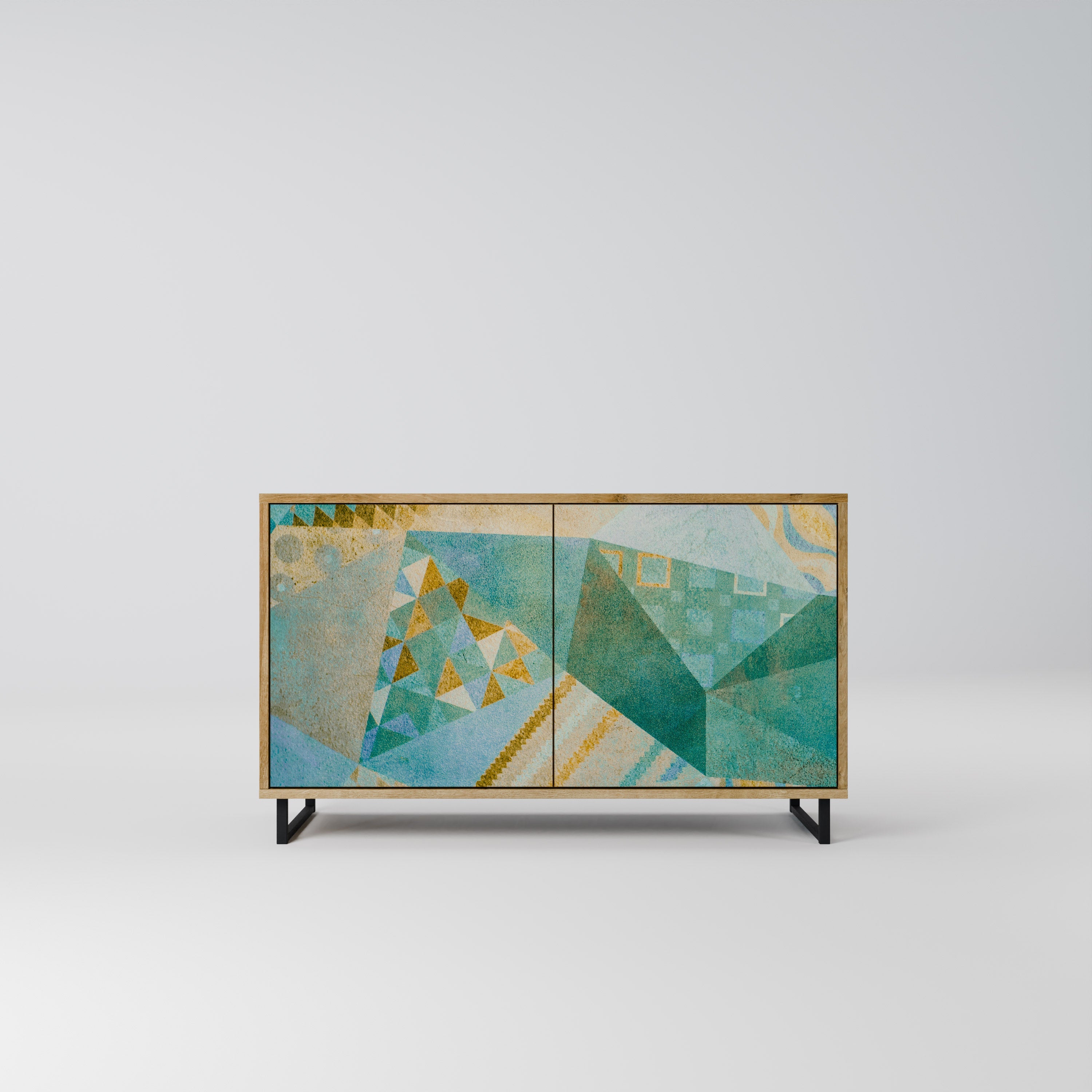 SPECTRUM SPLENDOR Aparador de 2 Portas em Efeito Carvalho