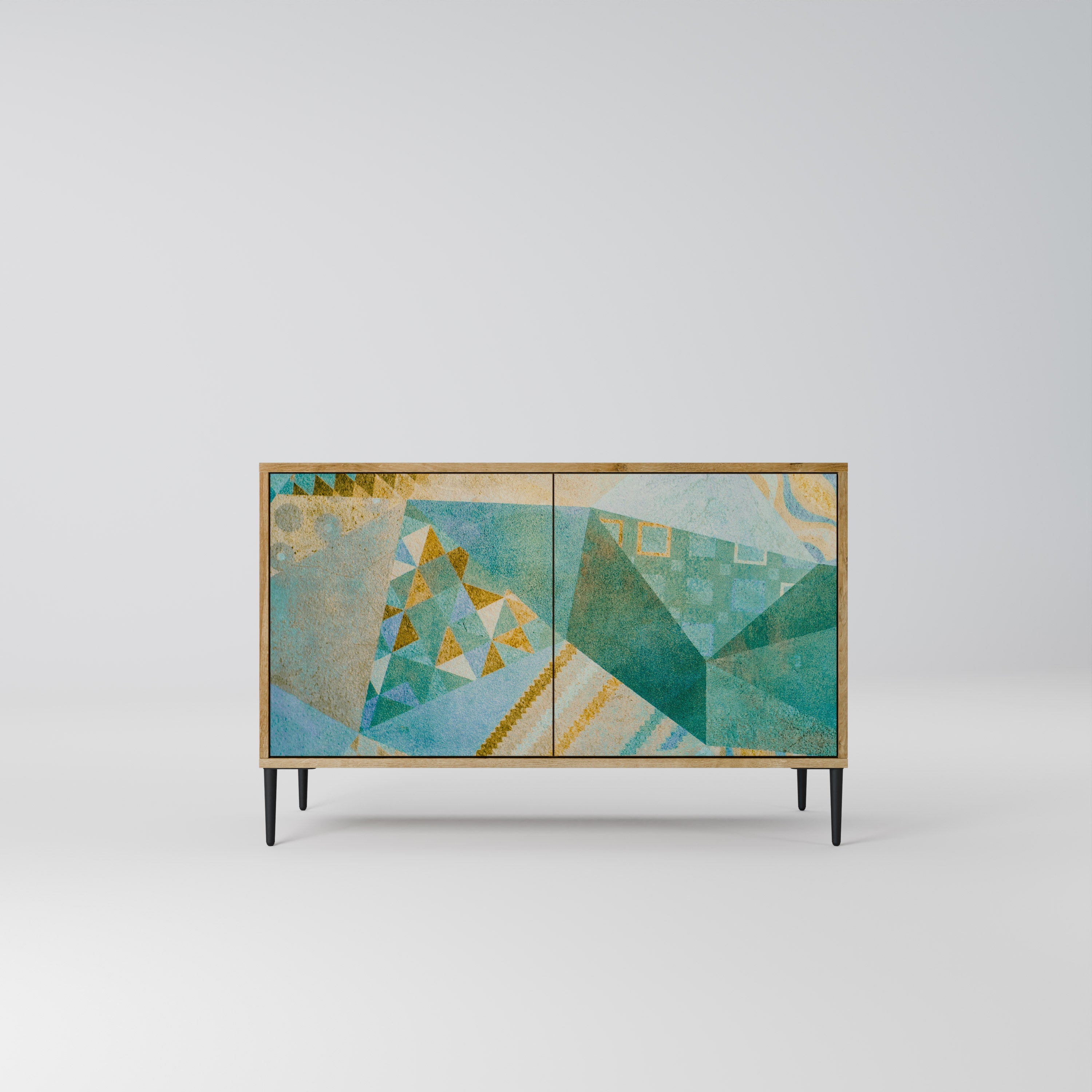 SPECTRUM SPLENDOR Aparador de 2 Portas em Efeito Carvalho