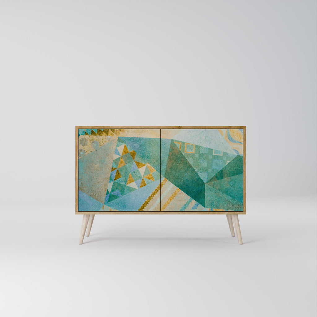 SPECTRUM SPLENDOR Aparador de 2 Portas em Efeito Carvalho