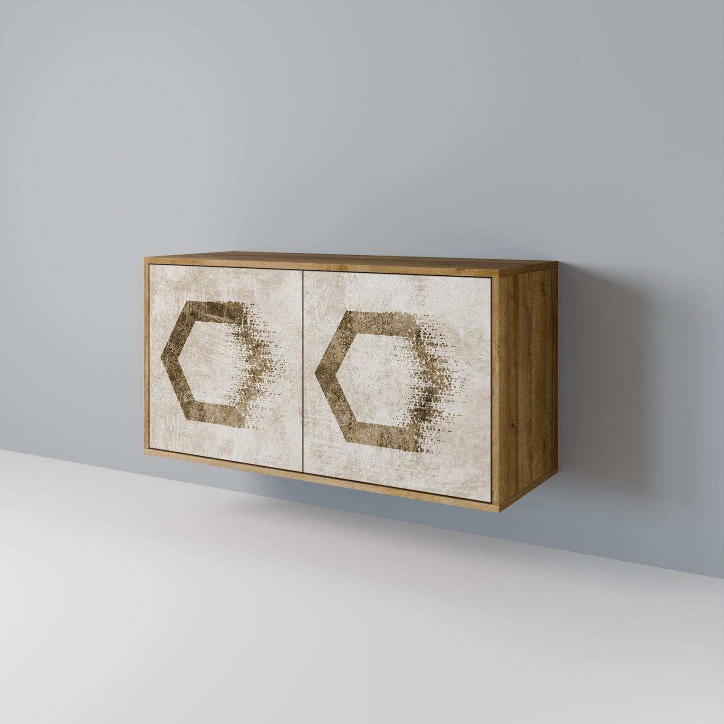 HEXAGONAL SHAPES Aparador de 2 Portas