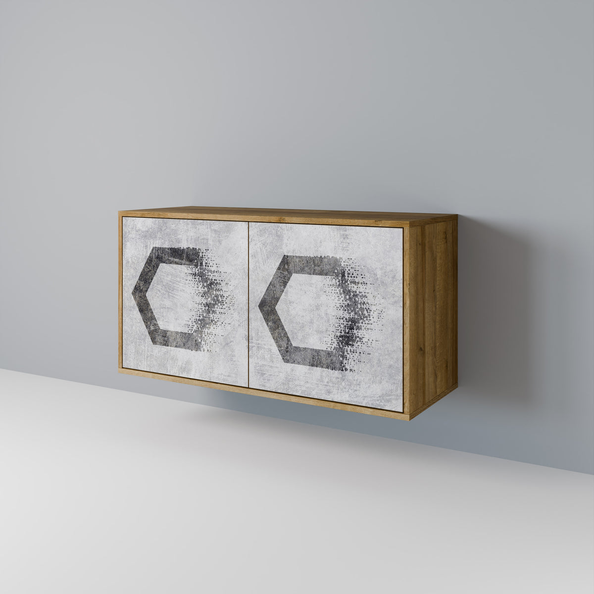 HEXAGONAL FIGURES Aparador de 2 Portas