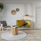 PIERCING SHARPNESS Aparador de 2 Portas em Efeito Carvalho