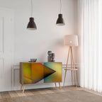 PIERCING SHARPNESS Aparador de 2 Portas em Efeito Carvalho