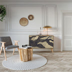 UNIFIED FRAGMENTS Aparador de 2 Portas em Efeito Carvalho