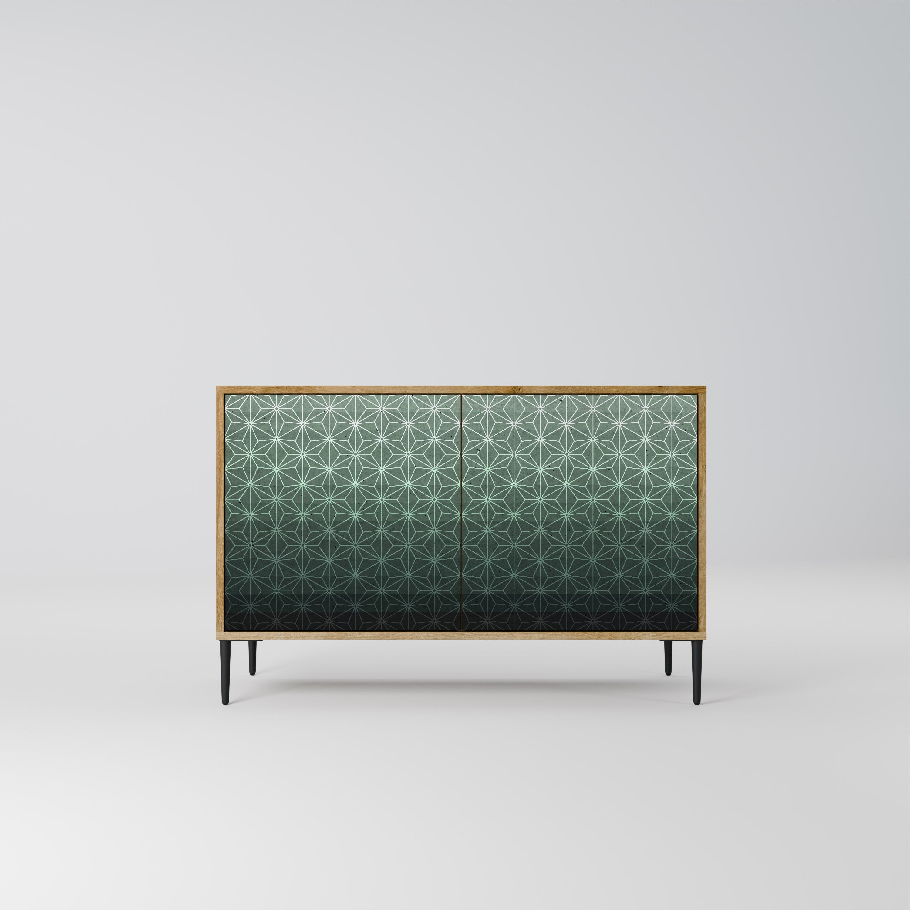 ORNAMENTAL GLIMMER Aparador de 2 Portas em Efeito Carvalho