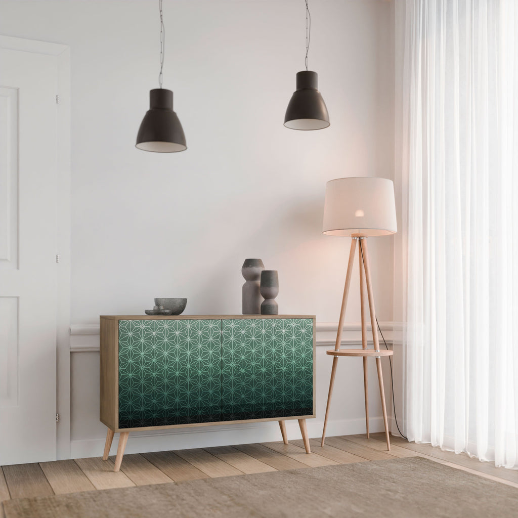 ORNAMENTAL GLIMMER Aparador de 2 Portas em Efeito Carvalho