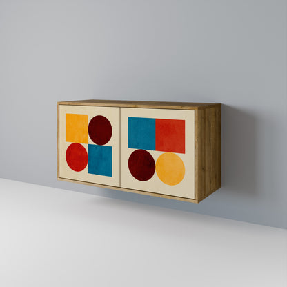 GEOMETRIC PUZZLE Aparador de 2 Portas