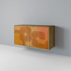 STRENGTHENING RELATION Aparador de 2 Portas em Efeito Carvalho