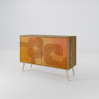 STRENGTHENING RELATION Aparador de 2 Portas em Efeito Carvalho