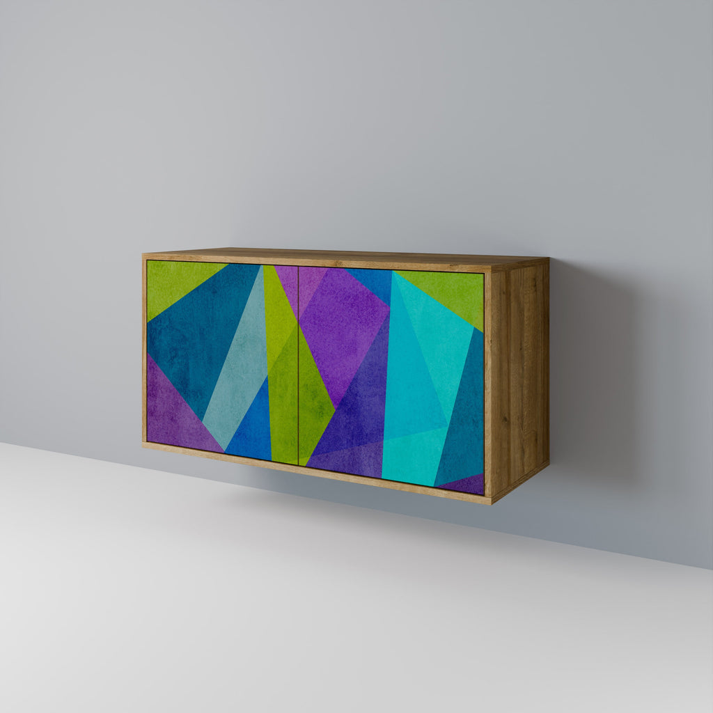 COLD SHOWCASE Aparador de 2 Portas em Efeito Carvalho