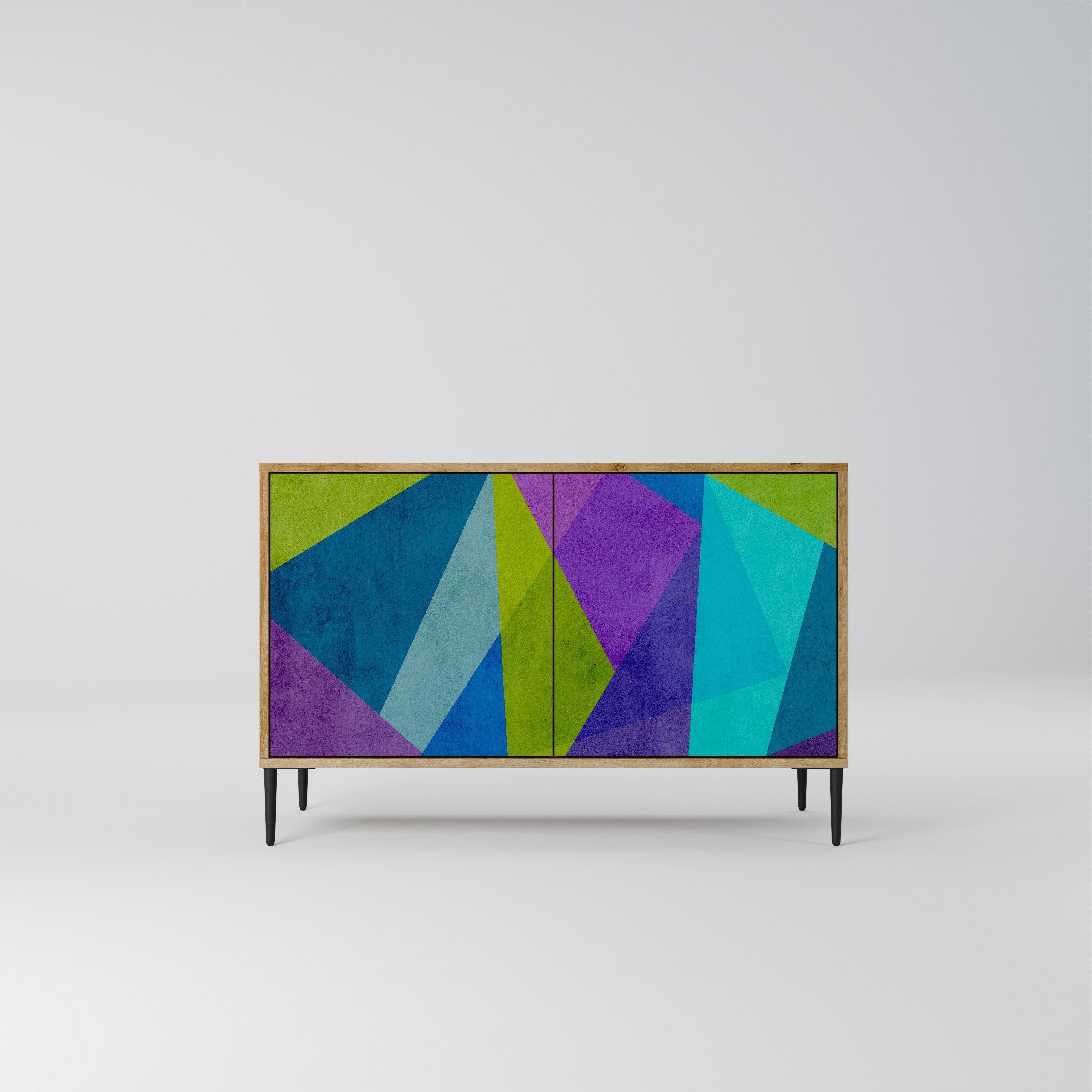 COLD SHOWCASE Aparador de 2 Portas em Efeito Carvalho