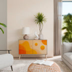 ORANGE ARRANGEMENT Aparador de 2 Portas em Efeito Carvalho