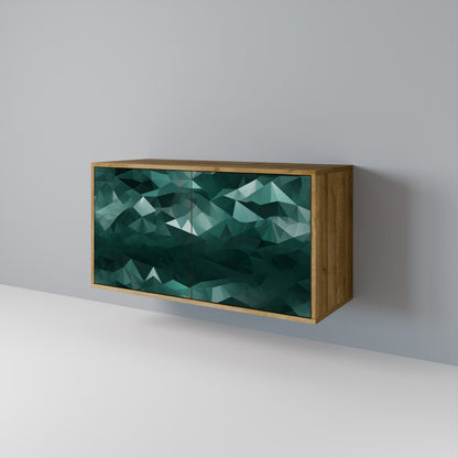 POLYGONAL FLOATING Aparador de 2 Portas