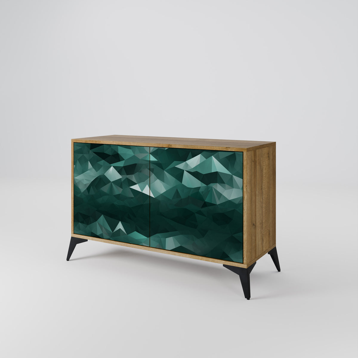 POLYGONAL FLOATING Aparador de 2 Portas