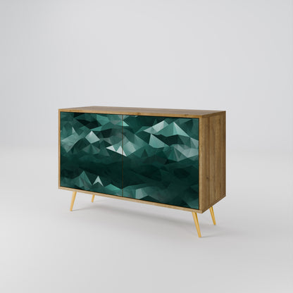 POLYGONAL FLOATING Aparador de 2 Portas