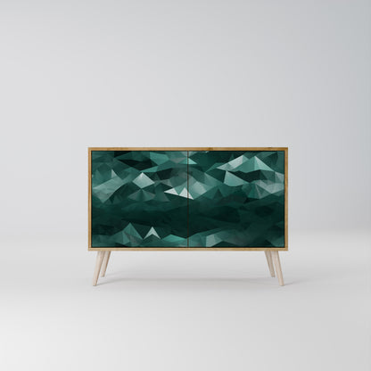 POLYGONAL FLOATING Aparador de 2 Portas