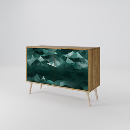POLYGONAL FLOATING Aparador de 2 Portas