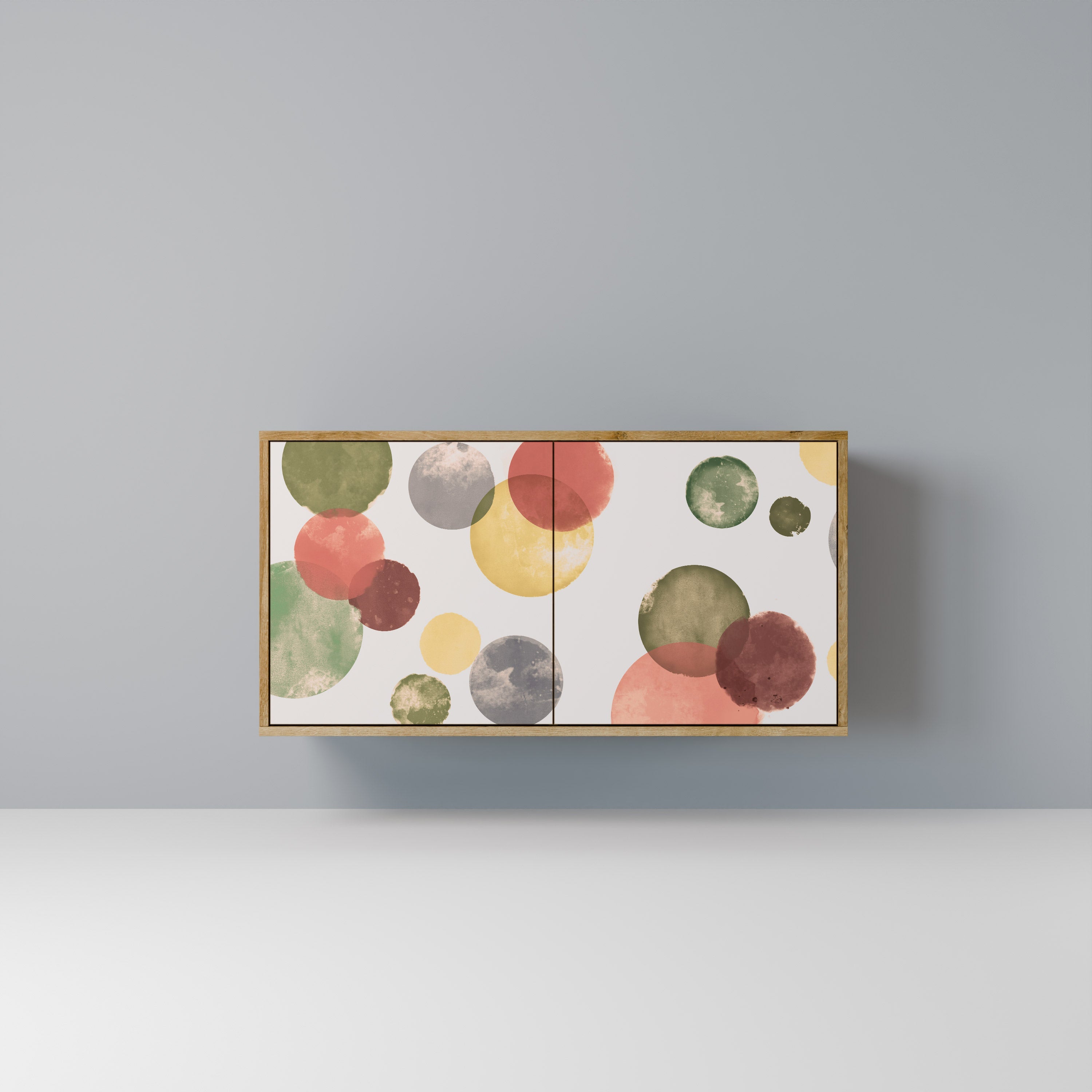 FLEETING HAPPINESS Aparador de 2 Portas em Efeito Carvalho