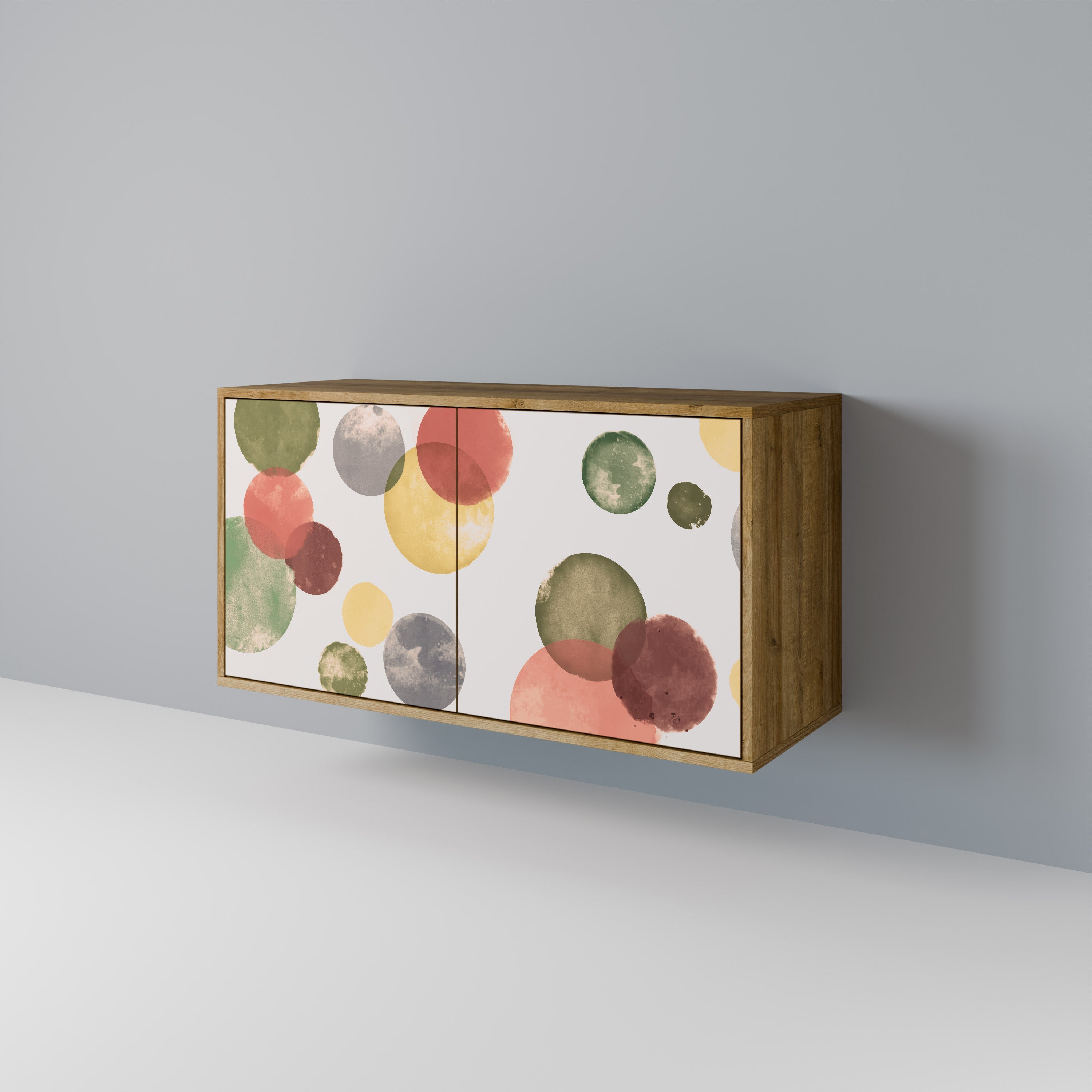 FLEETING HAPPINESS Aparador de 2 Portas em Efeito Carvalho