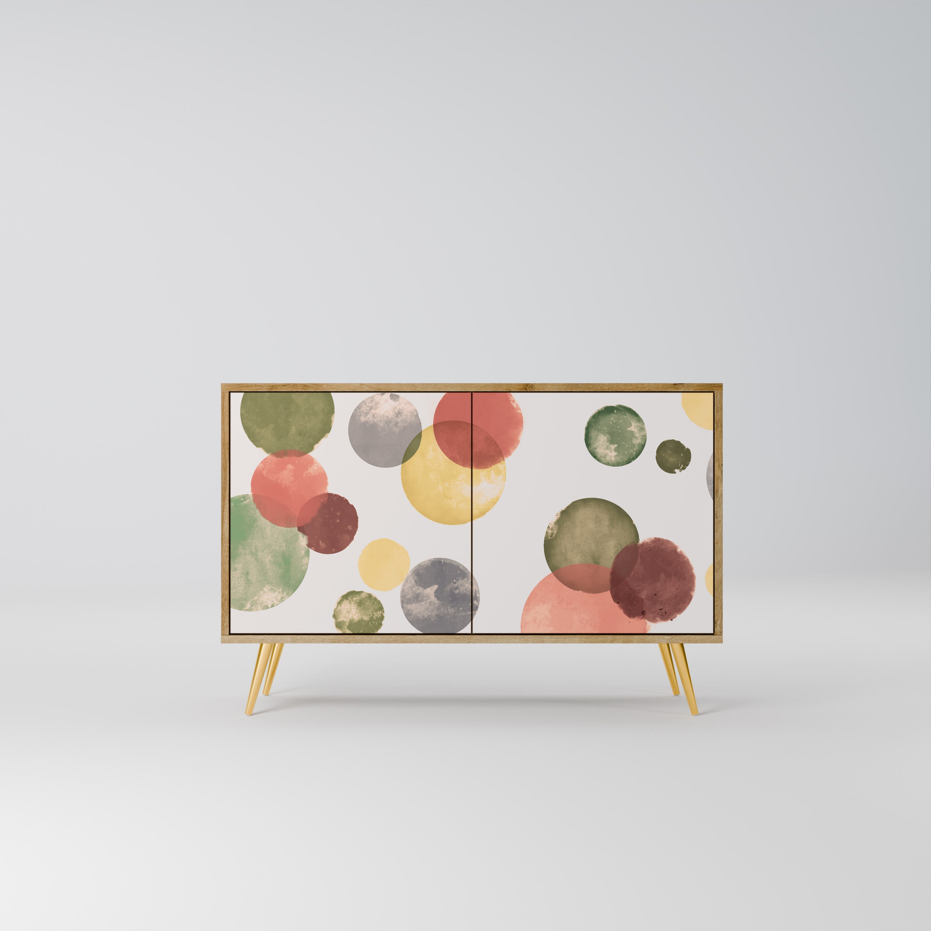 FLEETING HAPPINESS Aparador de 2 Portas em Efeito Carvalho