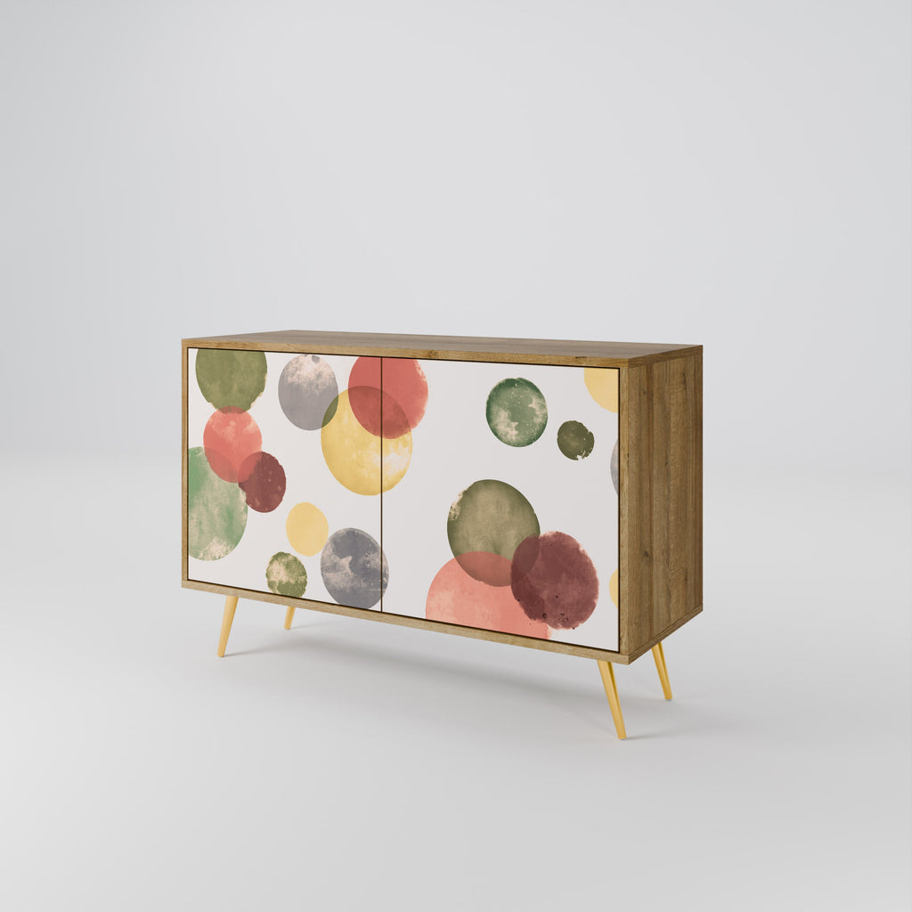 FLEETING HAPPINESS Aparador de 2 Portas em Efeito Carvalho