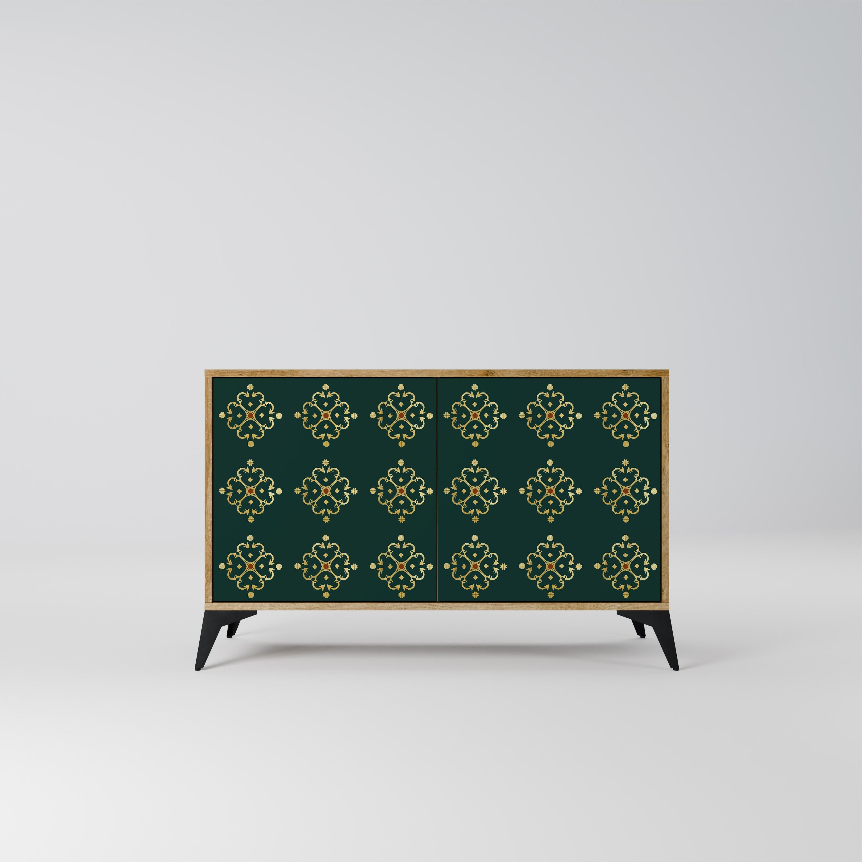 ROYAL MEDALLION Aparador de 2 Portas em Efeito Carvalho