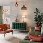 ROYAL MEDALLION Aparador de 2 Portas em Efeito Carvalho