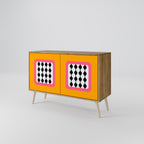 TEARS IN HEAVEN Aparador de 2 Portas em Efeito Carvalho