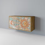 MYSTICAL STRUCTURE Aparador de 2 Portas em Efeito Carvalho