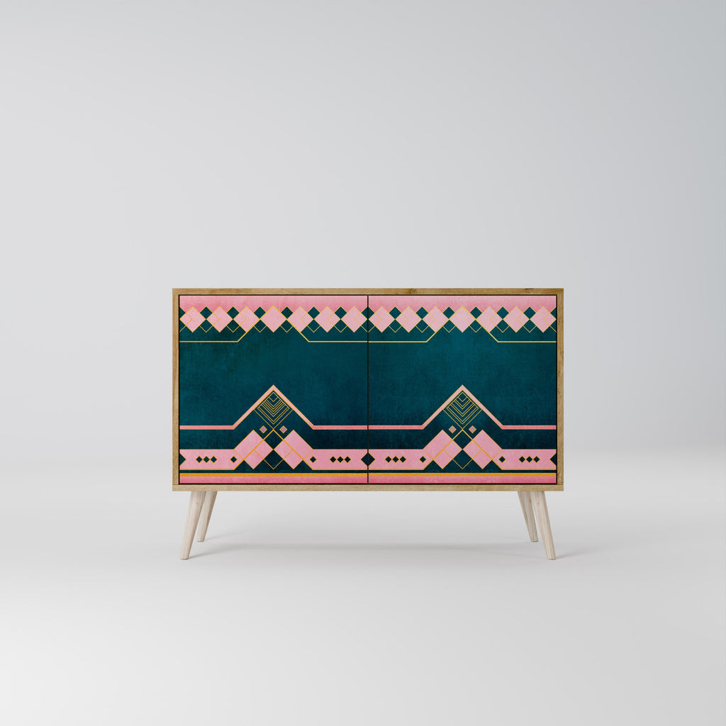 ROYAL COMPOSITION Aparador de 2 Portas em Efeito Carvalho