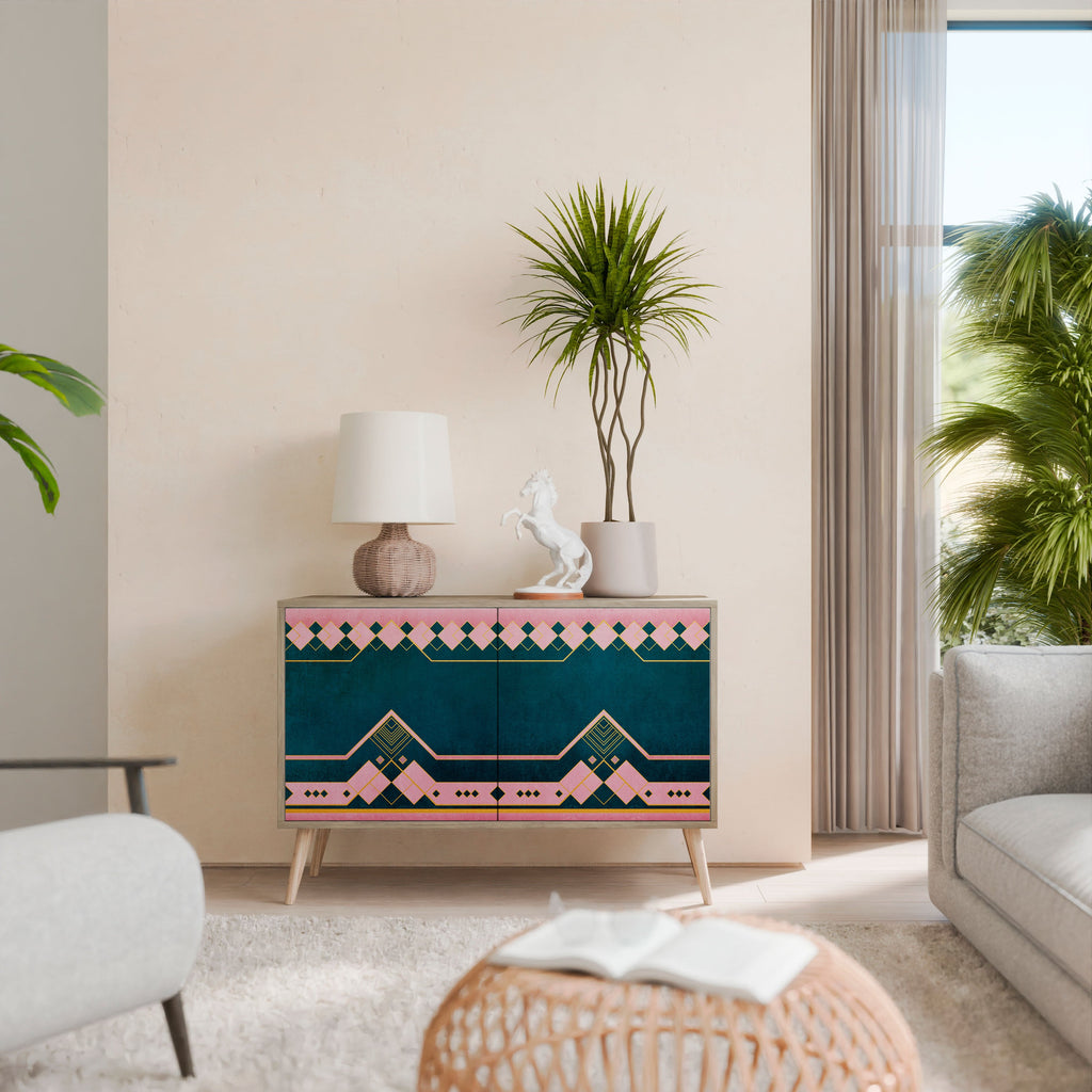 ROYAL COMPOSITION Aparador de 2 Portas em Efeito Carvalho