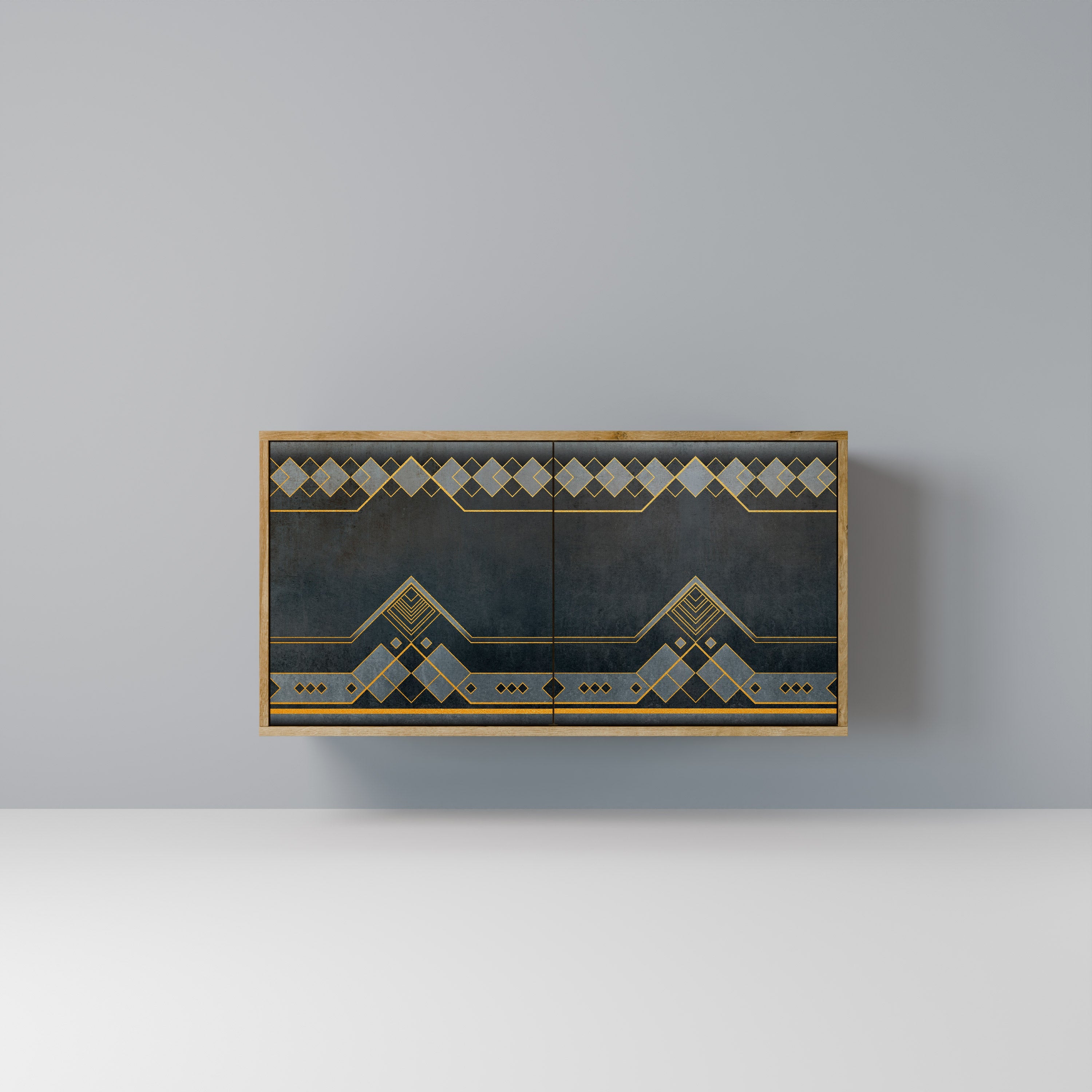 ROYAL ORDINARINESS Aparador de 2 Portas em Efeito Carvalho