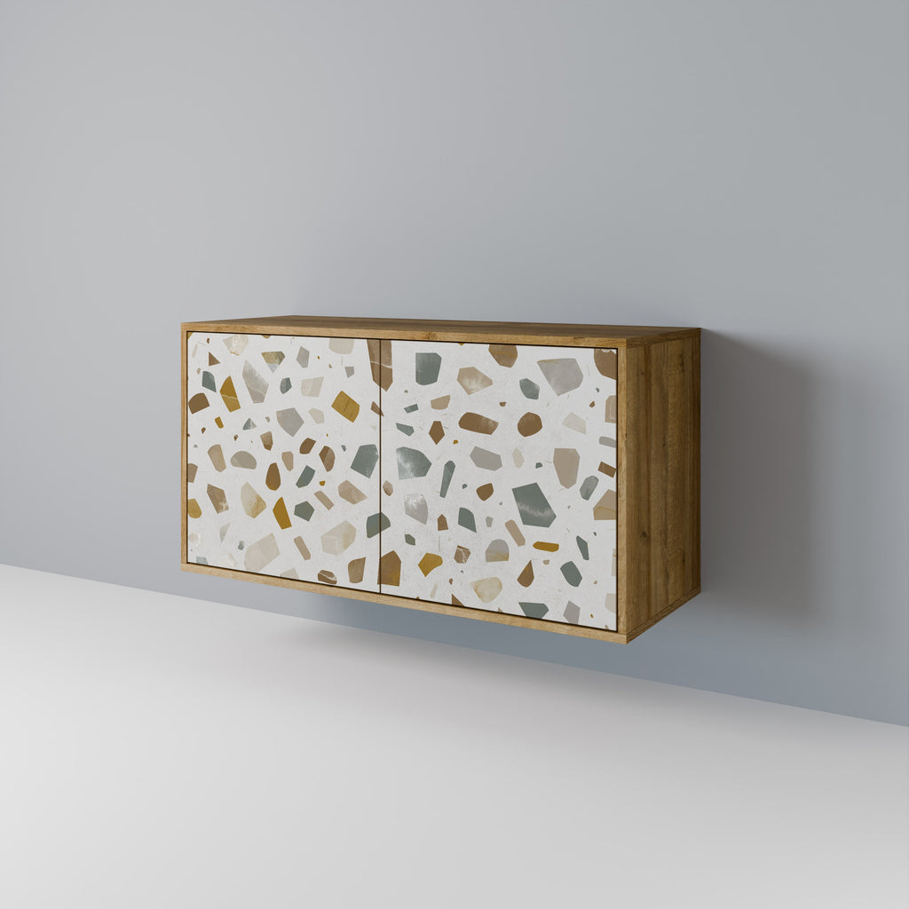 PIECES OF TOMORROW Aparador de 2 Portas em Efeito Carvalho