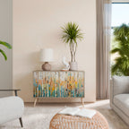 BIRCH KALEIDOSCOPE Aparador de 2 Portas em Efeito Carvalho