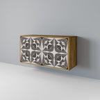 MONOCHROME NEXUS Aparador de 2 Portas em Efeito Carvalho