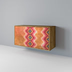 INDIAN FOLK Aparador de 2 Portas em Efeito Carvalho