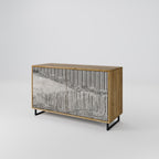 GRAIN LINES Aparador de 2 Portas em Efeito Carvalho