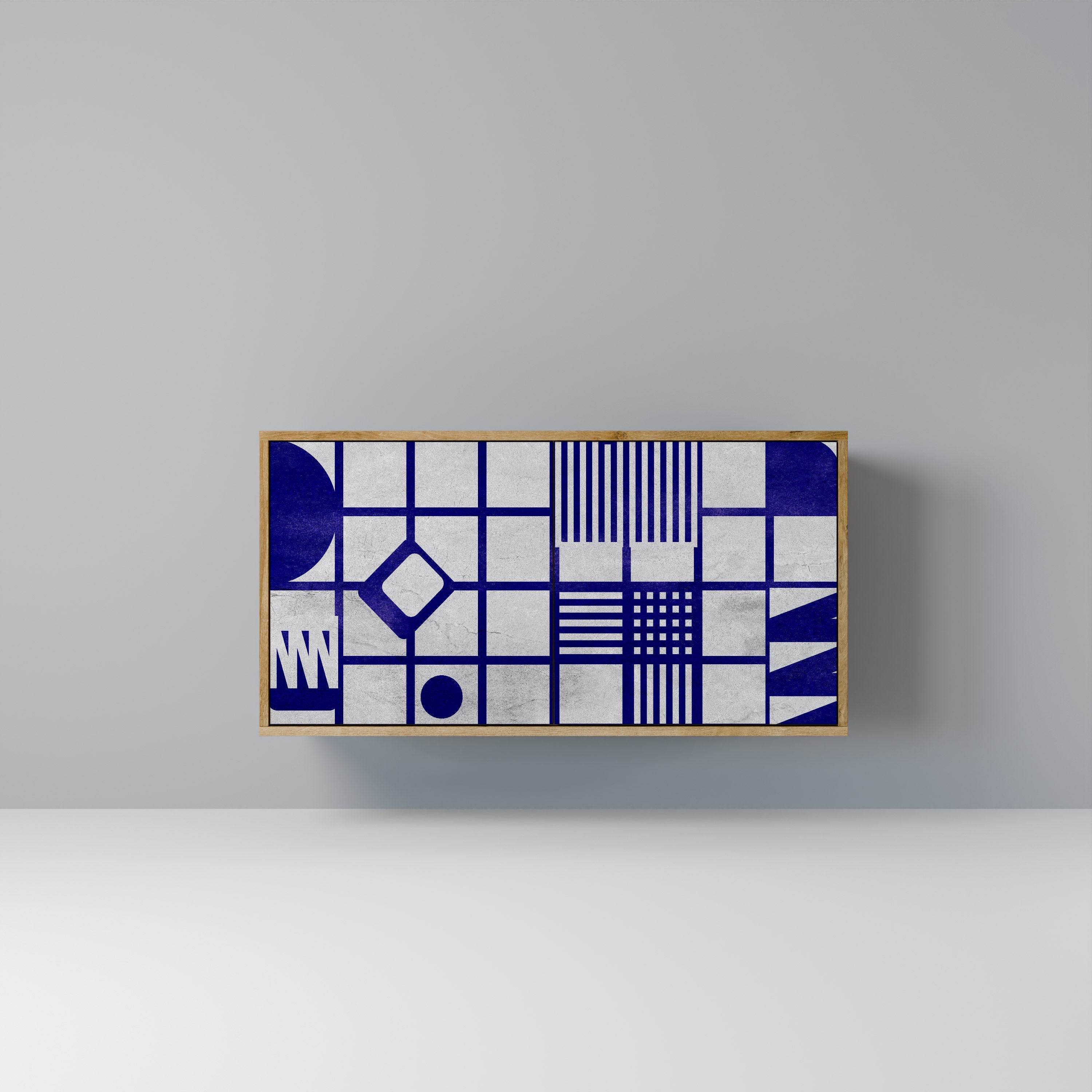 THE RIGHT PLACES Aparador de 2 Portas em Efeito Carvalho