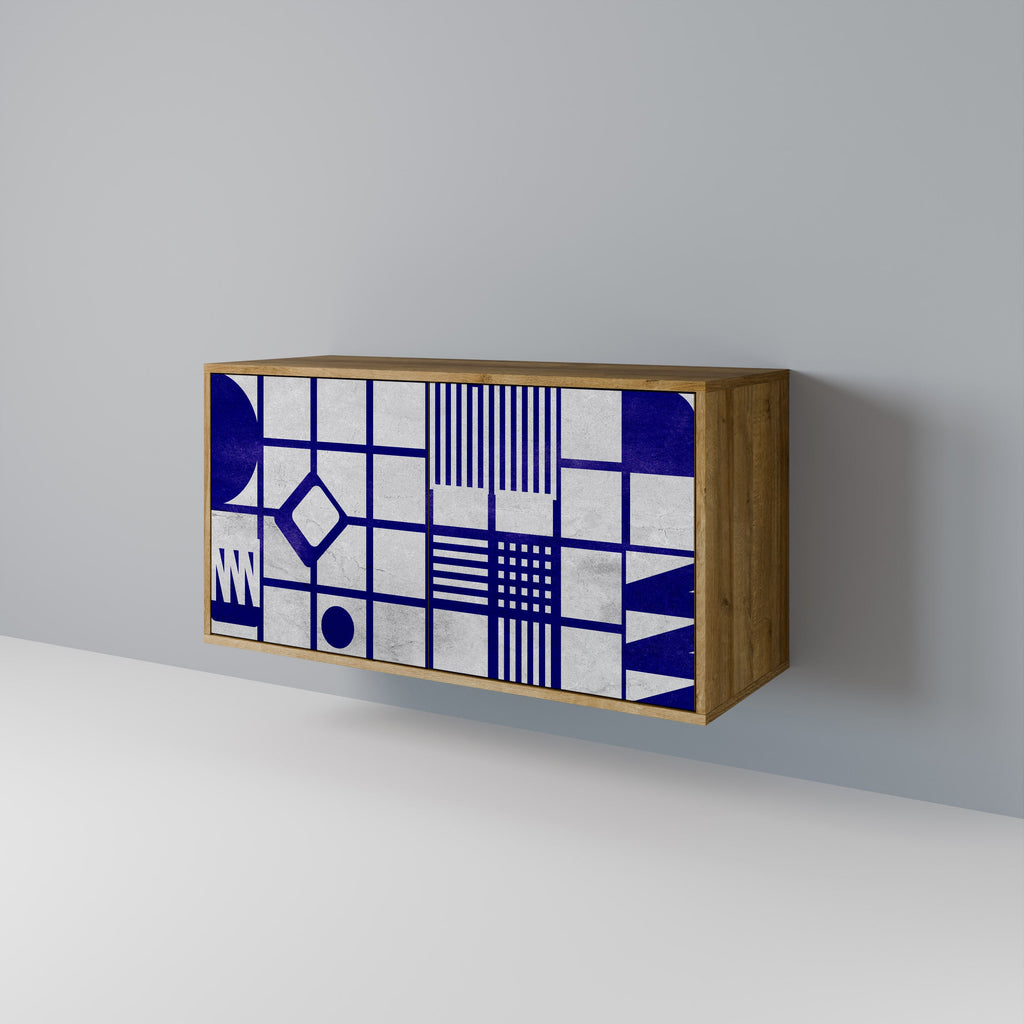 THE RIGHT PLACES Aparador de 2 Portas em Efeito Carvalho