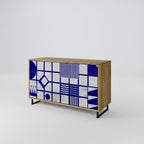 THE RIGHT PLACES Aparador de 2 Portas em Efeito Carvalho