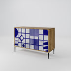 THE RIGHT PLACES Aparador de 2 Portas em Efeito Carvalho