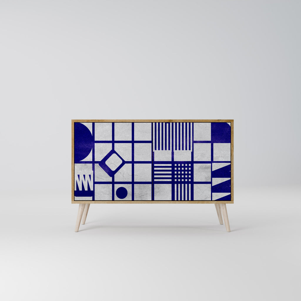 THE RIGHT PLACES Aparador de 2 Portas em Efeito Carvalho