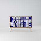 THE RIGHT PLACES Aparador de 2 Portas em Efeito Carvalho