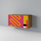 VIVID ART Aparador de 2 Portas em Efeito Carvalho